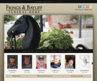 Fringsandbayliff.com(Frings & Bayliff Funeral Home) Screenshot