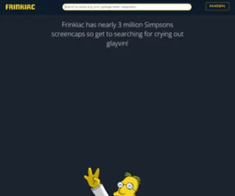 Frinkiac.com(The Simpsons Search Engine) Screenshot