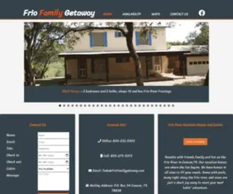 Friofamilygetaway.com(Frio Family Getaway) Screenshot