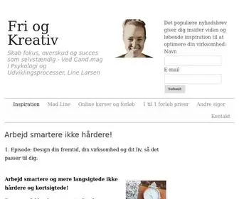 Friogkreativ.dk(Jeg hjælper dig hele vejen i mål) Screenshot