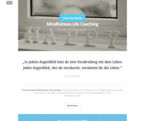 Frisch-Durchdacht.de(Spirituelles Life Coaching) Screenshot