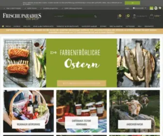 Frischeparadies-Shop.de(Premium Lebensmittel bequem online bestellen und frisch genießen) Screenshot