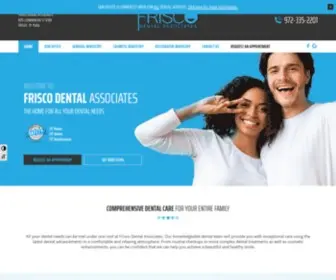 Friscodental.com(Dentist Frisco) Screenshot