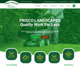 Friscolandscapes.com(Frisco Landscapes) Screenshot