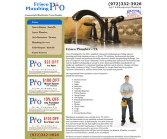 Friscoplumbingpro.com(Frisco Plumbing Pro) Screenshot