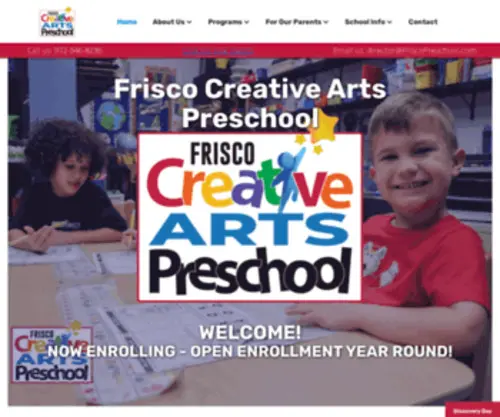 Friscopreschool.com(FriscoCAP Home) Screenshot