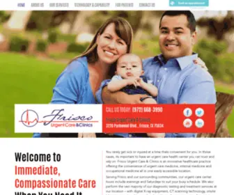 Friscoucc.com(Frisco Urgent Care & Clinics) Screenshot