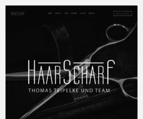 Friseurhaarscharf.de(Haarscharf) Screenshot