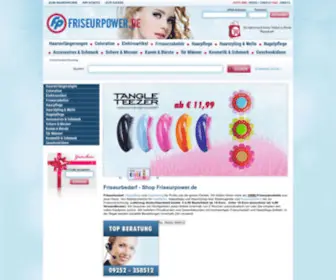 Friseurpower.de(Friseurbedarf und Haarpflege bei) Screenshot