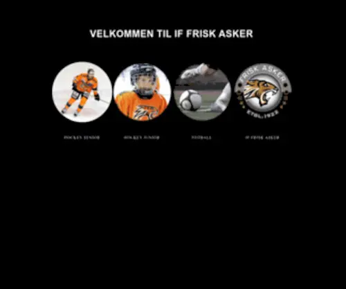 Friskasker.no(Velkommen til IF Frisk Asker) Screenshot