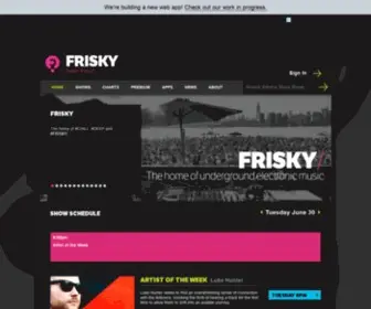 Friskyradio.com(FRISKY) Screenshot