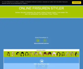 Frisurenstyler.net(Kostenloser Online Frisuren Styler) Screenshot