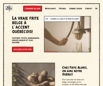 Fritealors.com(Frite Alors) Screenshot