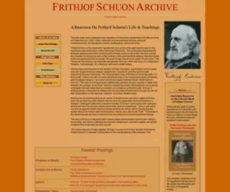 FrithJofschuon.com(Frithjof Schuon Archive) Screenshot