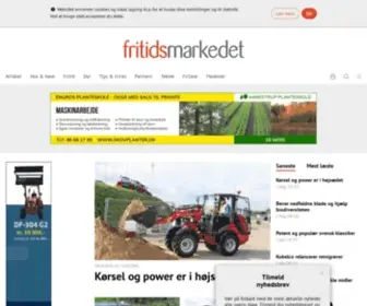 Fritidsmarkedet.dk(Fritidsmarkedet henvender sig primært til boligejere med store grunde) Screenshot