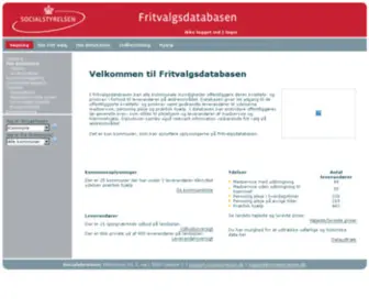 Fritvalgsdatabasen.dk(Fritvalgsdatabasen) Screenshot