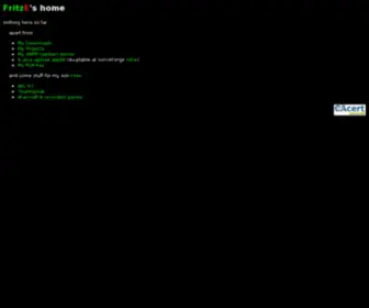 Fritz-Elfert.de(FritzE's Home) Screenshot