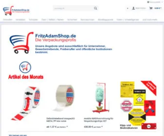 Fritzadamshop.de(Die Verpackungsprofis) Screenshot