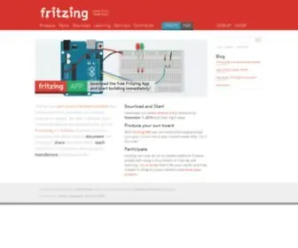 Fritzing.org(Fritzing Welcome to Fritzing) Screenshot