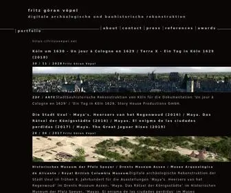 Fritzvoepel.net(Digitale archäologische und bauhistorische Rekonstruktion) Screenshot