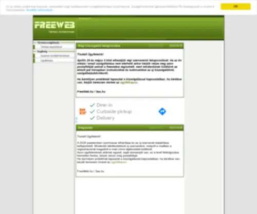 Friweb.hu(Freeweb) Screenshot