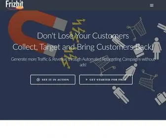 Frizbit.com(Marketing Automation Retargeting Company) Screenshot