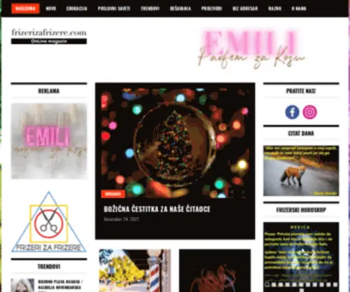 Frizerizafrizere.com(Flexible Magazine WordPress Theme) Screenshot