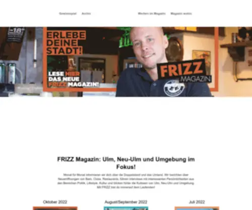Frizz-ULM.de(Frizz Magazin Ulm) Screenshot