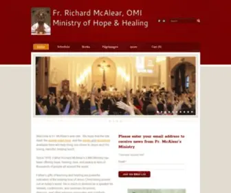 Frmac.org(Fr. Richard McAlear Ministry of Hope & Healing) Screenshot