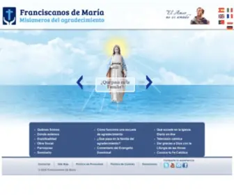 Frmaria.org(Franciscanos de María) Screenshot