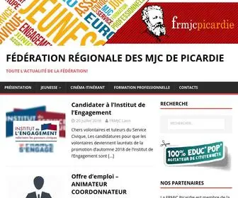 FRMJC-Picardie.com(Fédération Régionale des MJC de Picardie) Screenshot