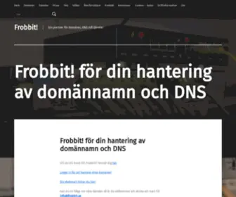 Frobbit.se(Din partner fÃ¶r domÃ¤ner) Screenshot