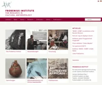 Frobenius-Institut.de(Frobenius-Institut Frankfurt am Main) Screenshot