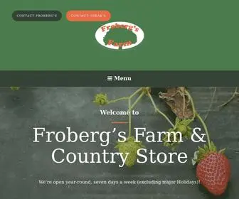 Frobergsfarm.com(Froberg's Farm) Screenshot
