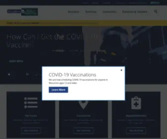 Froedtert.org(The Froedtert &amp; the Medical College of Wisconsin regional health network) Screenshot