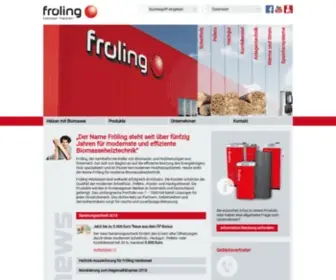 Froeling.com(Holzheizung & Biomasseheizung Hersteller aus Österreich) Screenshot
