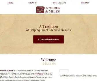 Froererandmiles.com(Lawyer Ogden) Screenshot