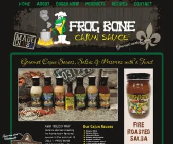 Frog-Bone.com(Frog Bone Cajun Sauces) Screenshot