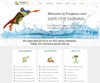 Frogbux.com(Frogbux) Screenshot