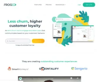 Froged.com(Customer Engagement platform) Screenshot