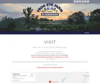 Frogeyefarm.com(Pick your own blueberries in Knoxville) Screenshot