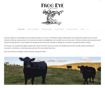 Frogeyevineyard.com(Small Family Farm and Winery) Screenshot