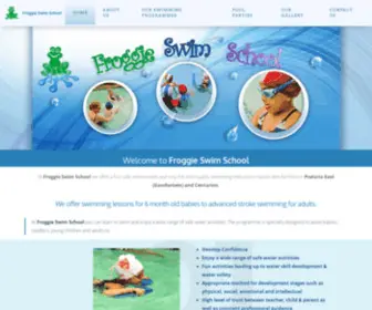 Froggieswimschool.co.za(Swimming Lessons for all ages) Screenshot