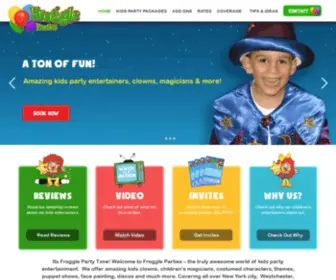 Frogglepartytime.com(Froggle Parties) Screenshot