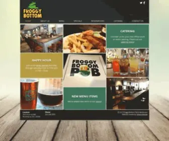 Froggybottompub.com(Froggy Bottom Pub & Restaurant) Screenshot