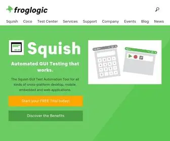Froglogic.com(Automated GUI Testing and Code Coverage) Screenshot