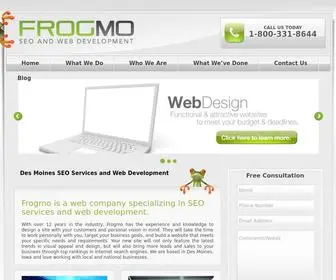 Frogmo.com(Des Moines SEO Services and Web Development) Screenshot