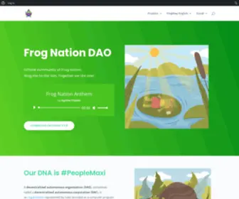 Frognationdao.com(Frog Nation DAO) Screenshot