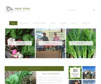 Frogsongorganics.com(Frog Song Organics) Screenshot