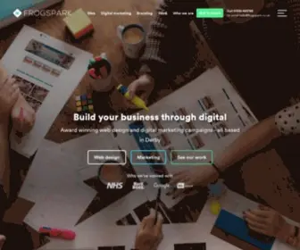 Frogspark.co.uk(Web Design Derby) Screenshot